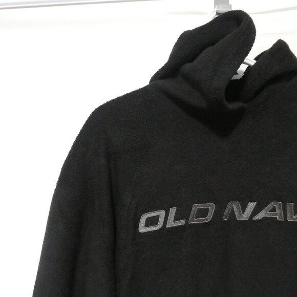 OLD NAVY | large | Black Old Navy Fleece Pullover Hoodie | Kangaroo Pocket - Picture 5 of 16